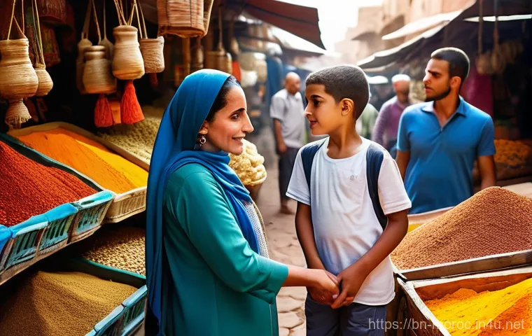 모로코 정치 현황 - **Prompt:** A dynamic and hopeful depiction of young Moroccan "Gen Z" activists. They are fully and ...
